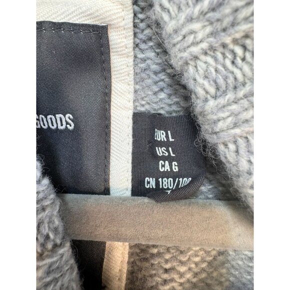 Mens Wool-Blend Preppy Academia Button-Up Sweater Size L Gray Classic - Picture 4 of 15